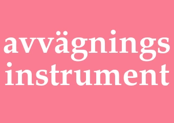 Synonym avvägningsinstrument
