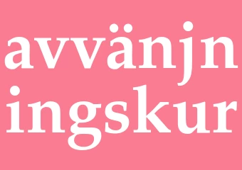 Synonym avvänjningskur