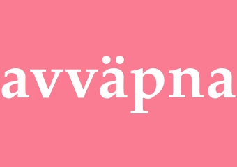 Synonym avväpna