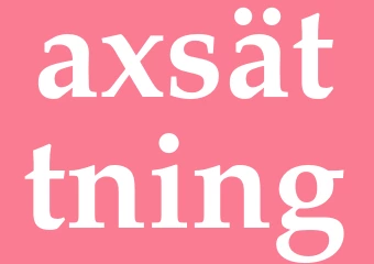 Synonym axsättning