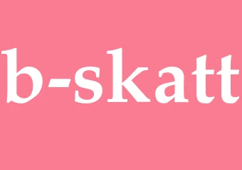 Synonym b-skatt