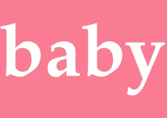 Synonym baby