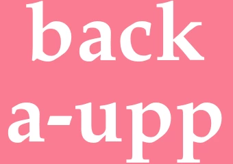 Synonym backa upp