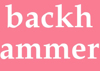 Synonym backhammer