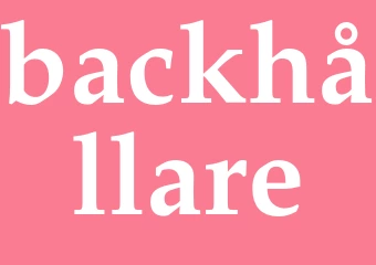 Synonym backhållare