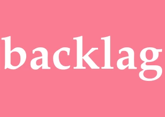 Synonym backlag