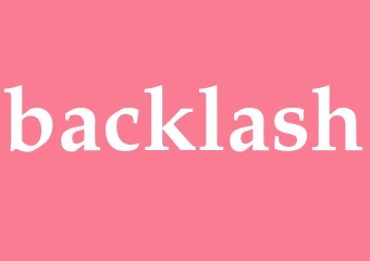 Synonym backlash