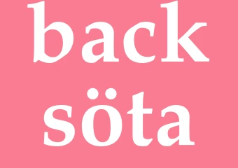 Synonym backsöta