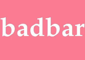 Synonym badbar