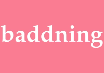 Synonym baddning