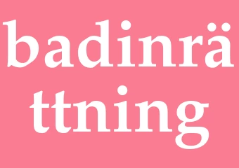 Synonym badinrättning