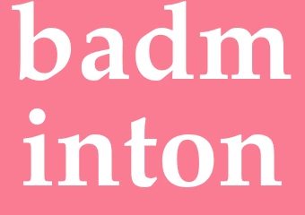 Synonym badminton
