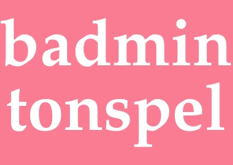 Synonym badmintonspel