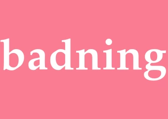 Synonym badning