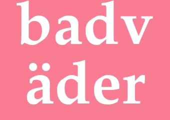 Synonym badväder