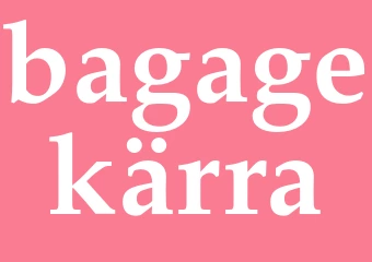 Synonym bagagekärra