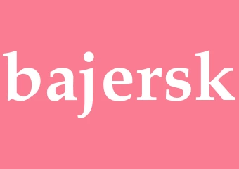 Synonym bajersk