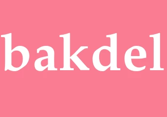 Synonym bakdel
