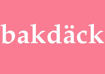 Synonym bakdäck