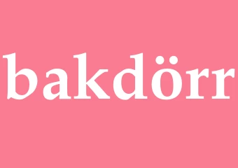 Synonym bakdörr