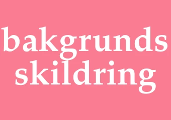 Synonym bakgrundsskildring