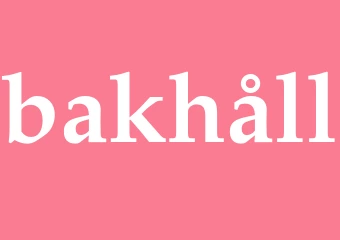Synonym bakhåll