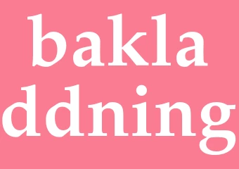 Synonym bakladdning