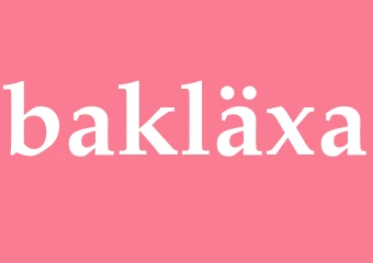 Synonym bakläxa