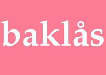 Synonym baklås