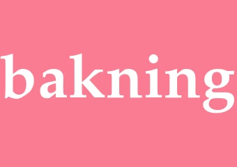 Synonym bakning