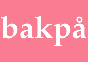 Synonym bakpå