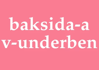 Synonym baksida av underben