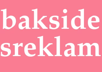 Synonym baksidesreklam