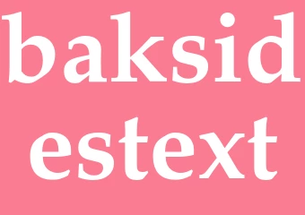 Synonym baksidestext