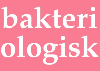 Synonym bakteriologisk