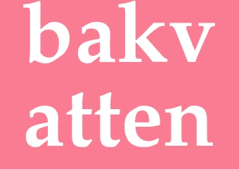 Synonym bakvatten
