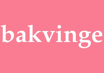 Synonym bakvinge