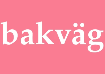 Synonym bakväg