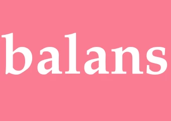 Synonym balans