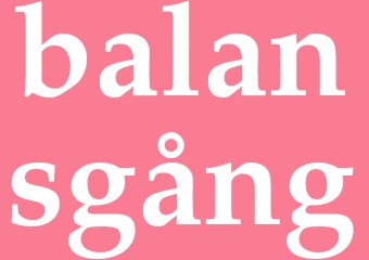 Synonym balansgång