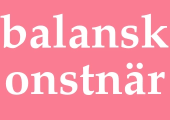 Synonym balanskonstnär