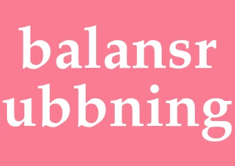 Synonym balansrubbning