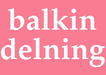 Synonym balkindelning