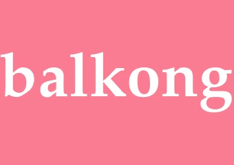 Synonym balkong