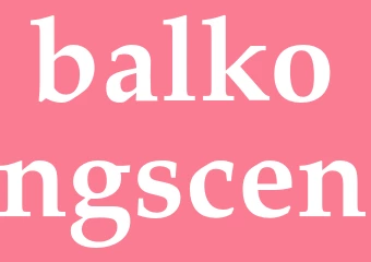 Synonym balkongscen