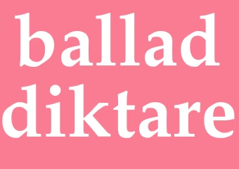 Synonym balladdiktare