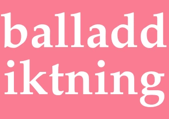 Synonym balladdiktning