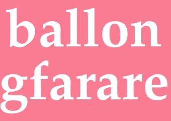 Synonym ballongfarare
