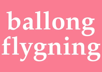 Synonym ballongflygning