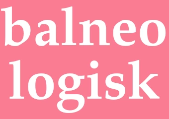Synonym balneologisk